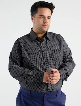 Camisa casual Parllieni manga larga para hombre