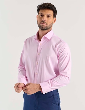 Camisa de vestir Pierre Cardin manga larga para hombre