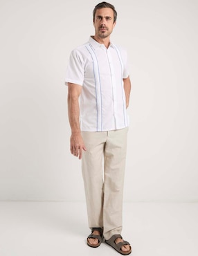 Guayabera manga corta Gianfranco Dunna para hombre