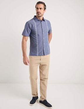 Guayabera manga corta Gianfranco Dunna para hombre