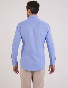 Camisa de vestir Pierre Cardin manga larga para hombre