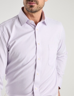 Camisa business casual Pierre Cardin manga larga para hombre