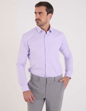 Camisa de vestir Pierre Cardin manga larga para hombre