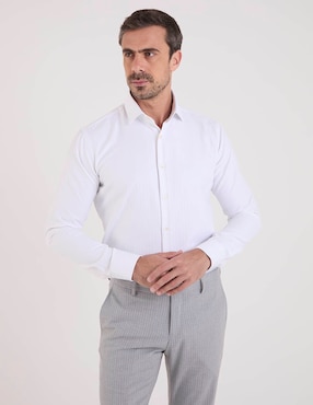 Camisa de vestir Pierre Cardin manga larga para hombre