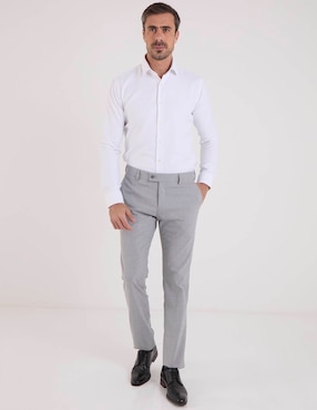 Camisa de vestir Pierre Cardin manga larga para hombre