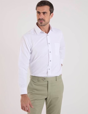 Camisa de vestir Pierre Cardin manga larga para hombre
