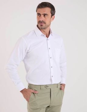 Camisa de vestir Pierre Cardin manga larga para hombre