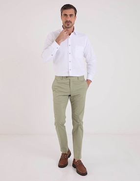 Camisa de vestir Pierre Cardin manga larga para hombre
