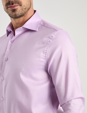 Camisa business casual Contempo manga larga para hombre