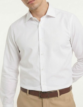 Camisa casual Contempo manga larga para hombre