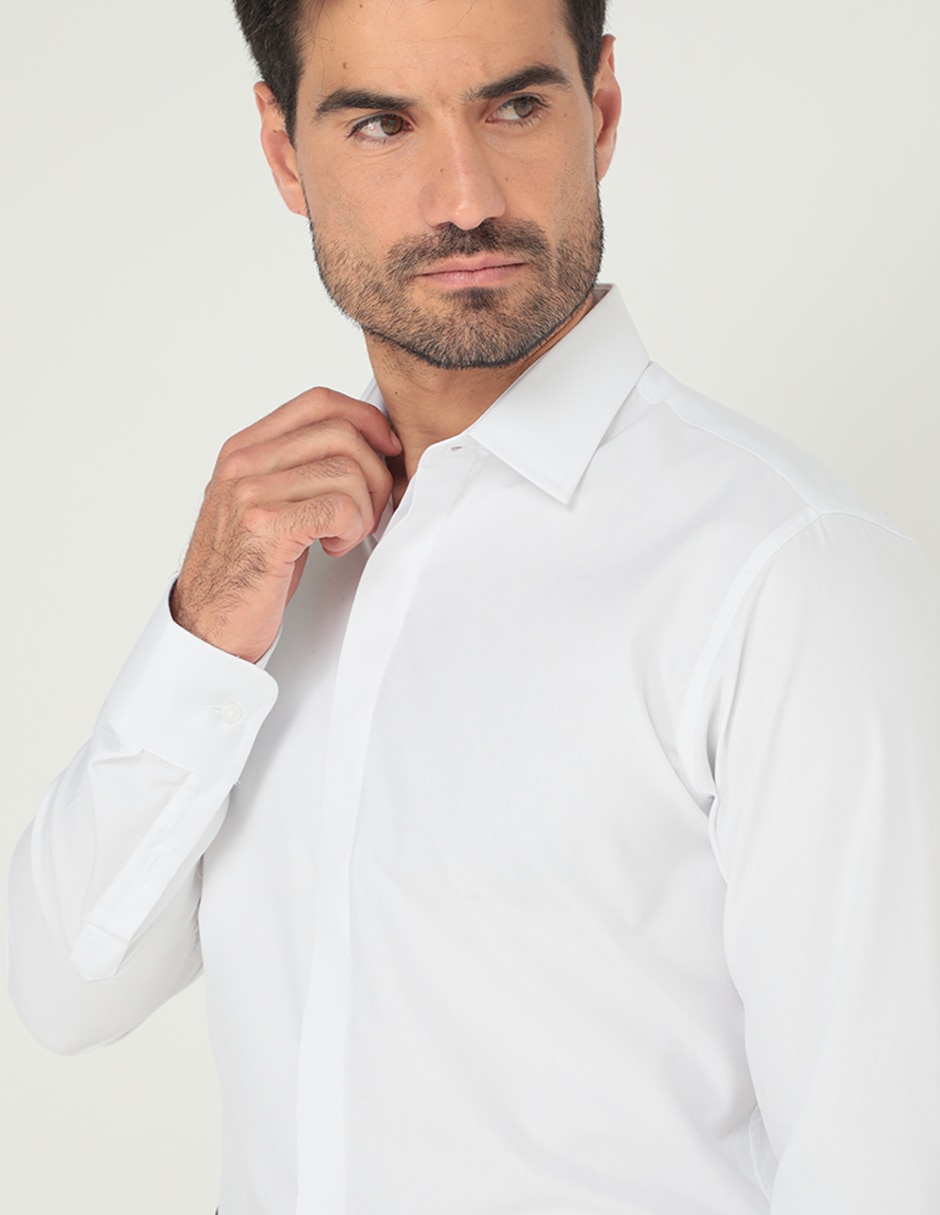 Camisa de vestir manga larga para hombre 7