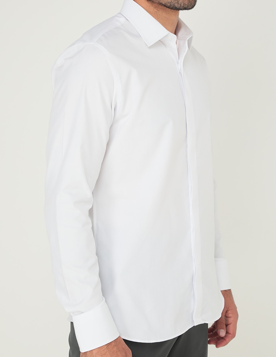 Camisa de vestir manga larga para hombre 8