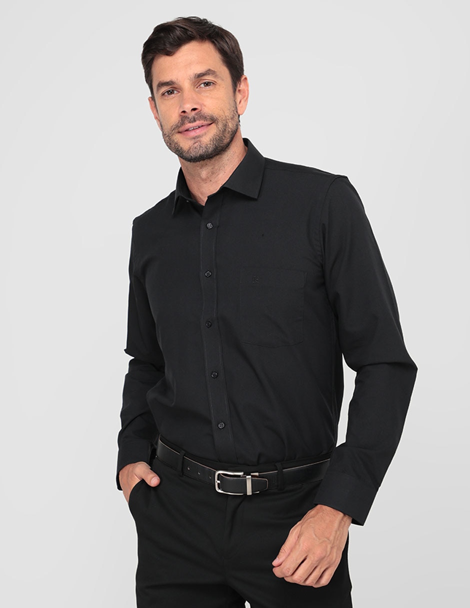 Camisa formal de algodón para hombre 1