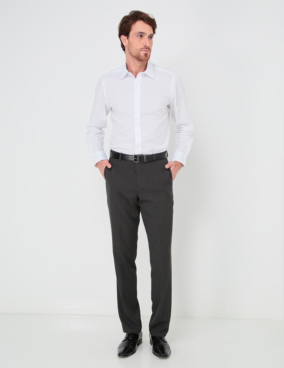 Camisa casual de algodón manga larga para hombre 6