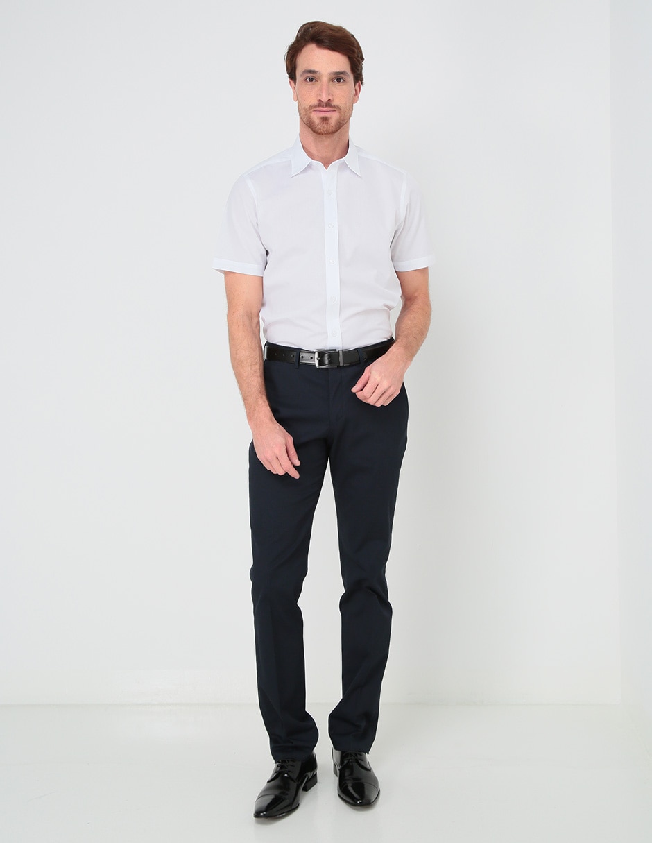 Camisa casual de algodón manga corta para hombre 6