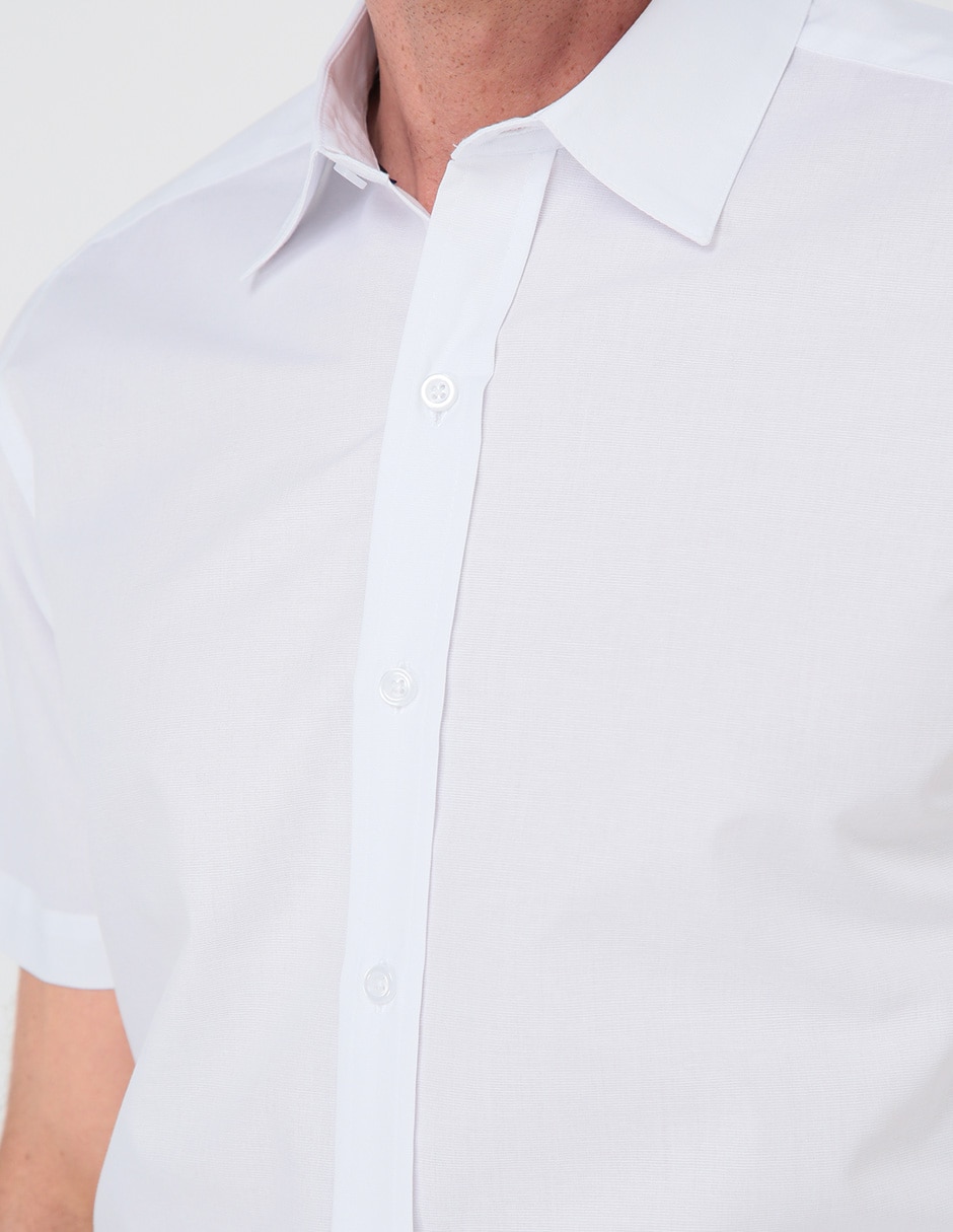 Camisa casual de algodón manga corta para hombre 7
