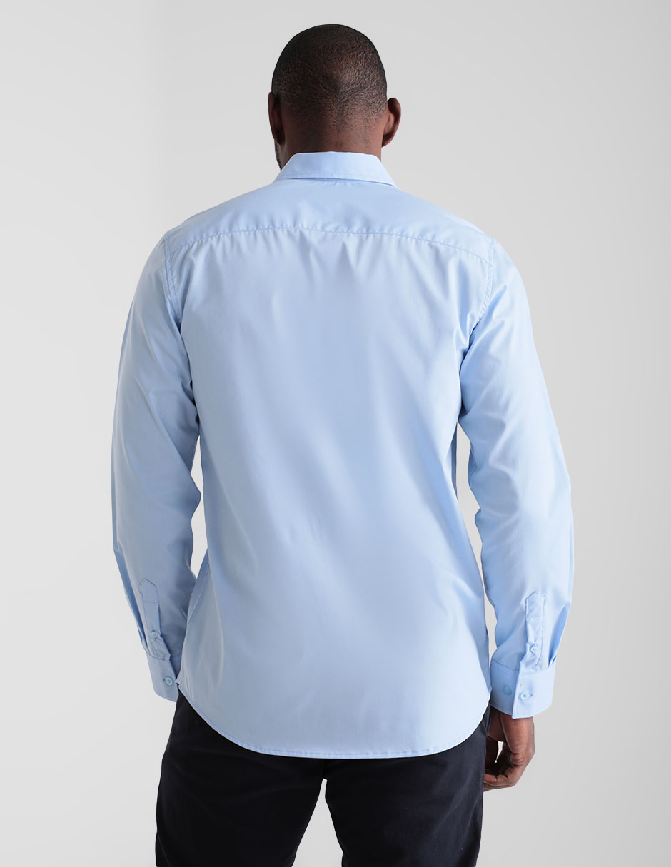 Camisa casual manga larga para hombre 2