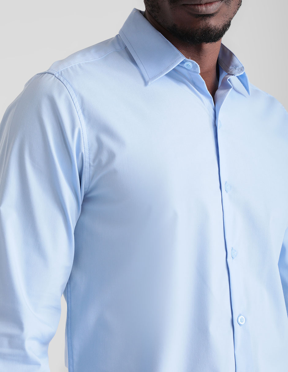 Camisa casual manga larga para hombre 4