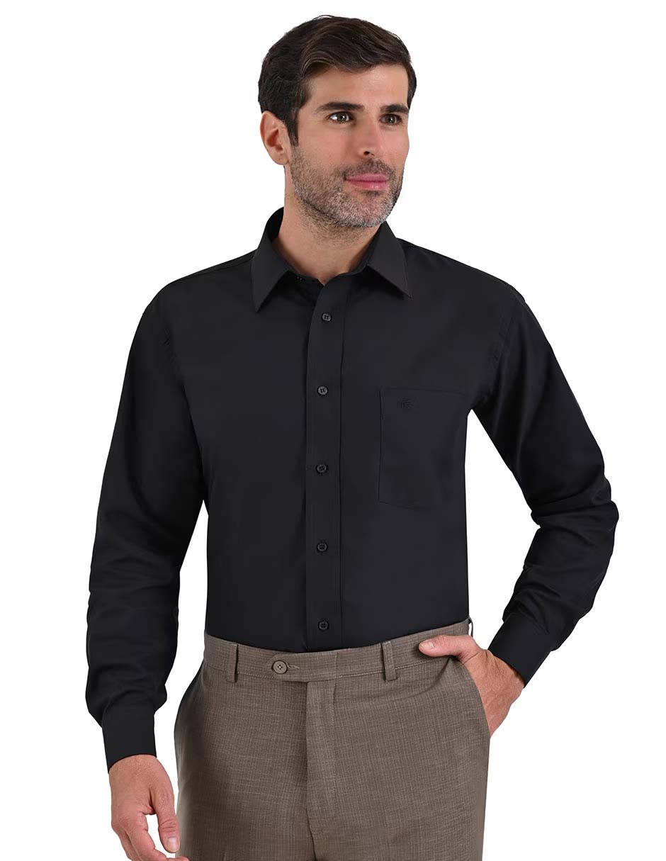 CAMISA 8111, 15/3, NEGRO PIERRE CARDIN