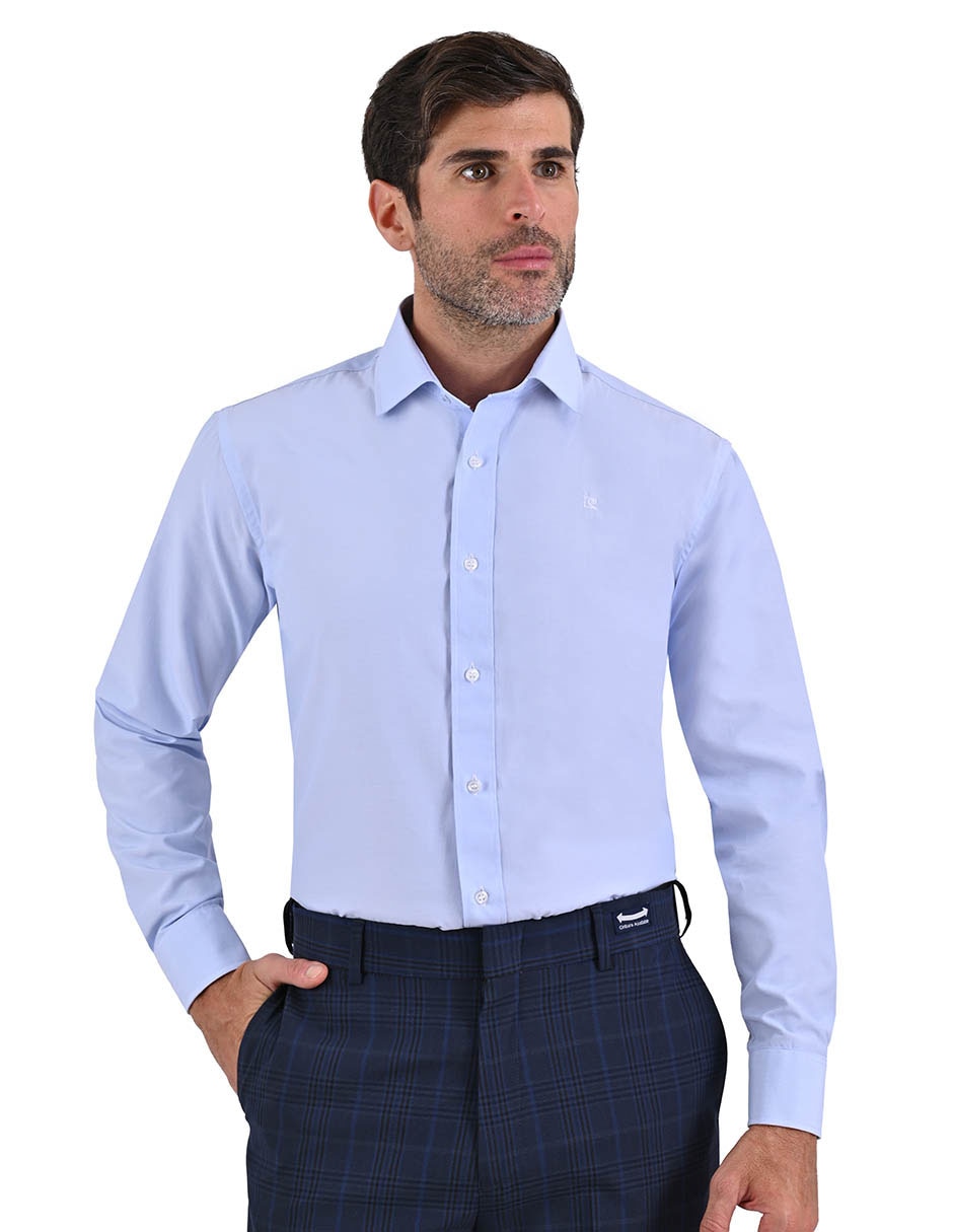 Camisa de vestir Pierre Cardin manga larga para hombre