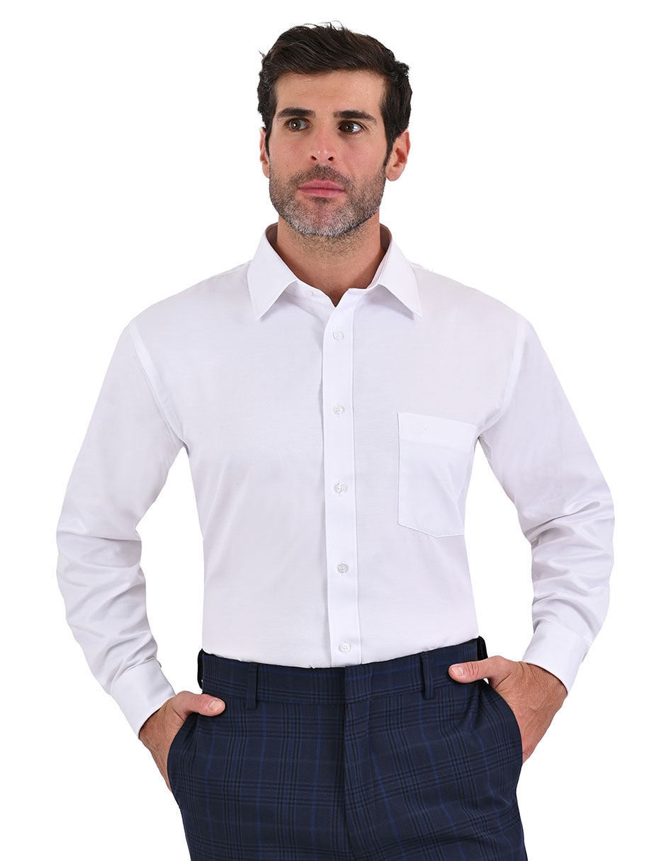 Camisa de vestir Pierre Cardin manga larga para hombre