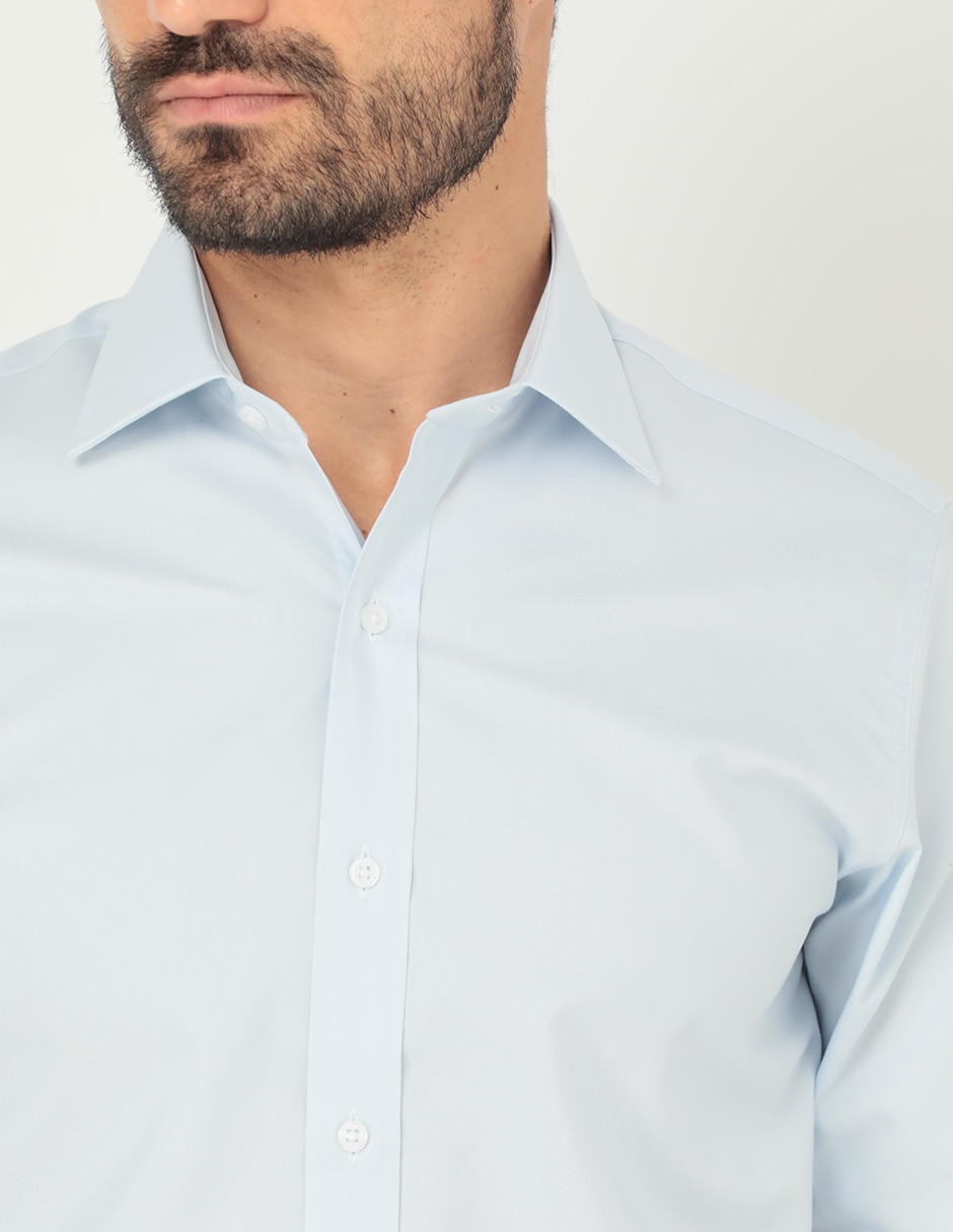 Camisa de vestir manga larga para hombre 4