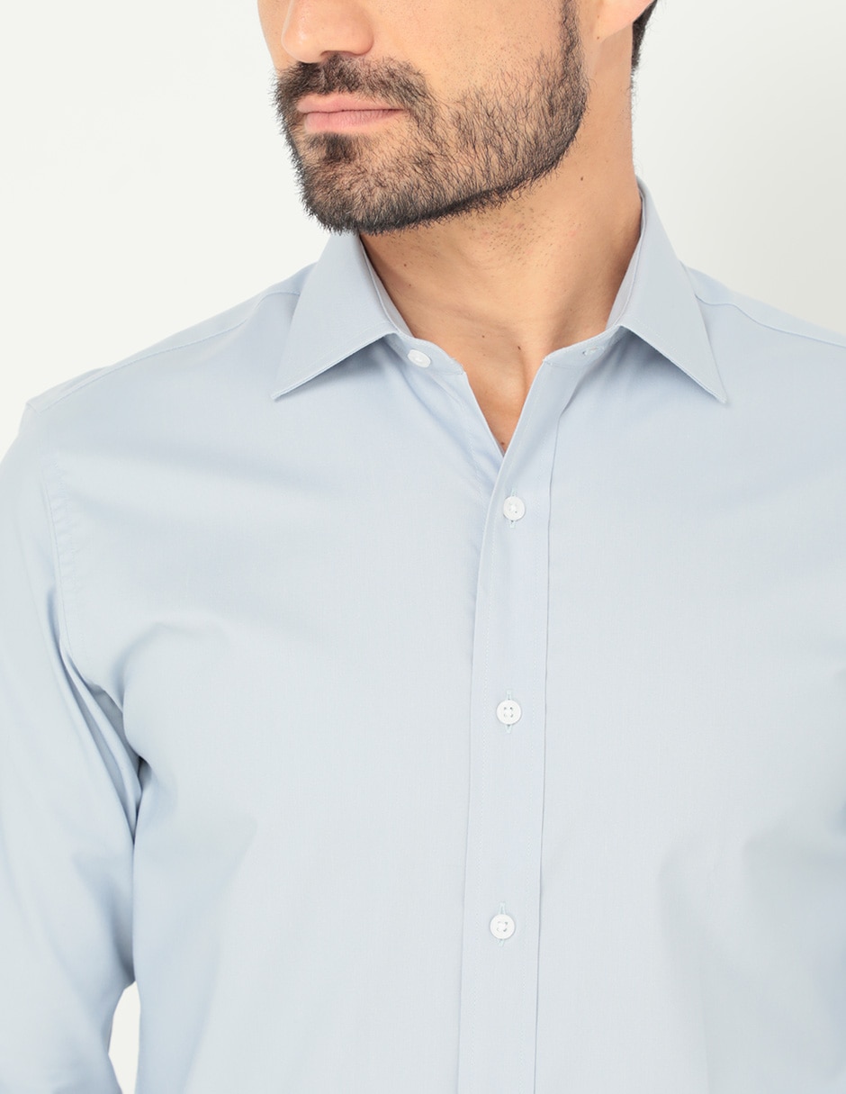 Camisa de vestir manga larga para hombre 4