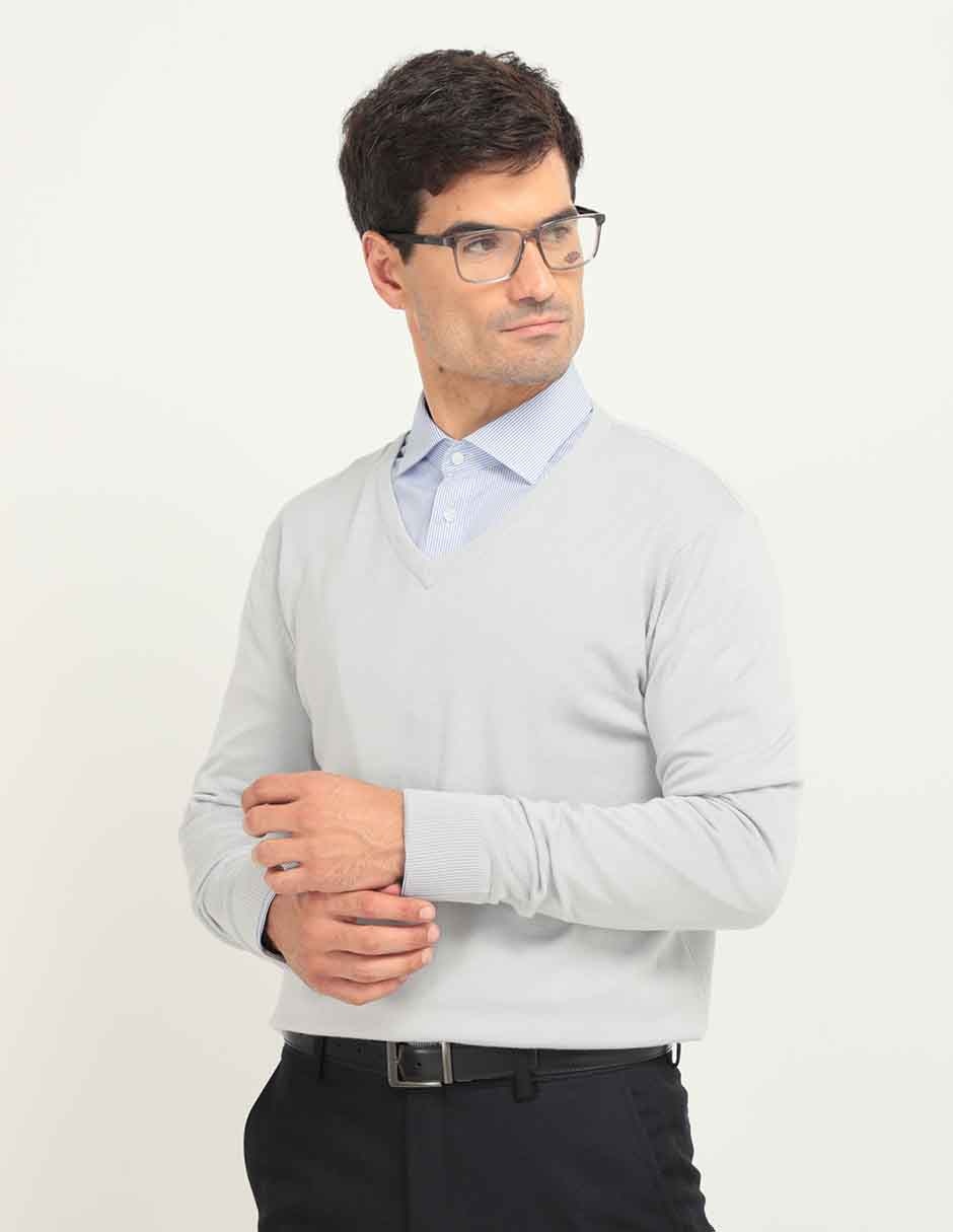 Sueter cuello V para hombre