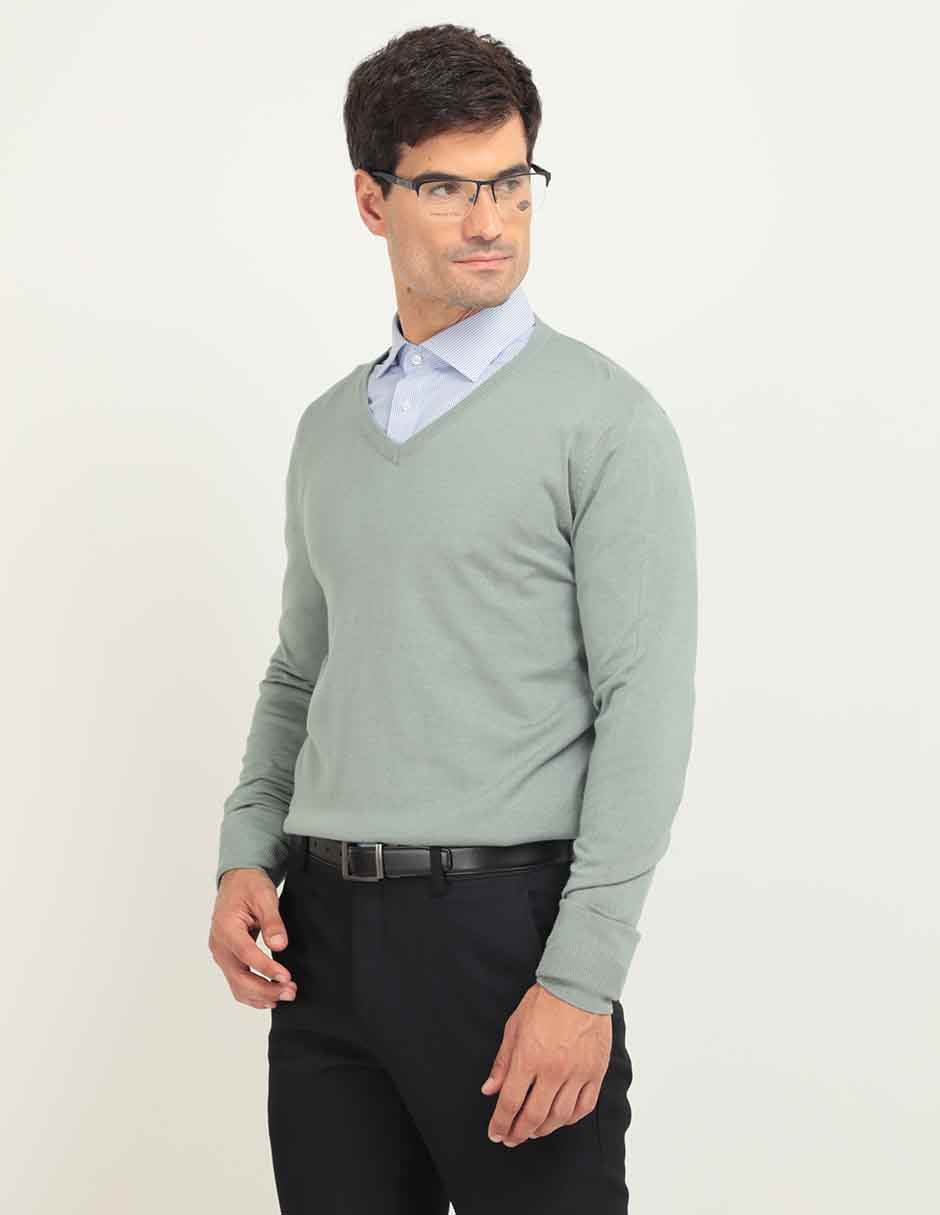 Sueter cuello V para hombre Sueter cuello V para hombre