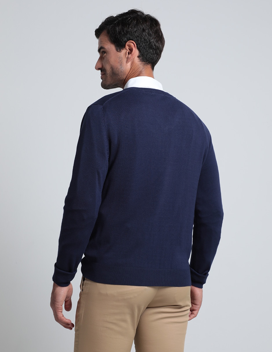 Sueter cuello V para hombre 2