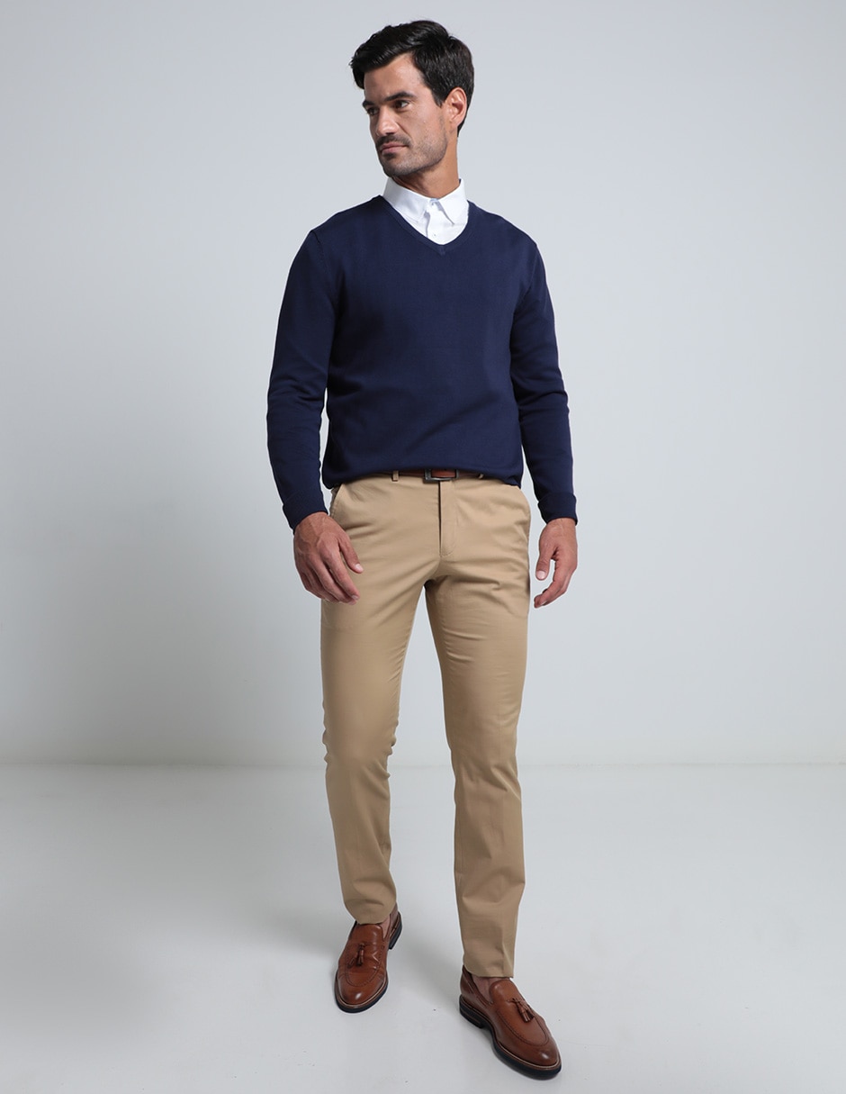 Sueter cuello V para hombre 3