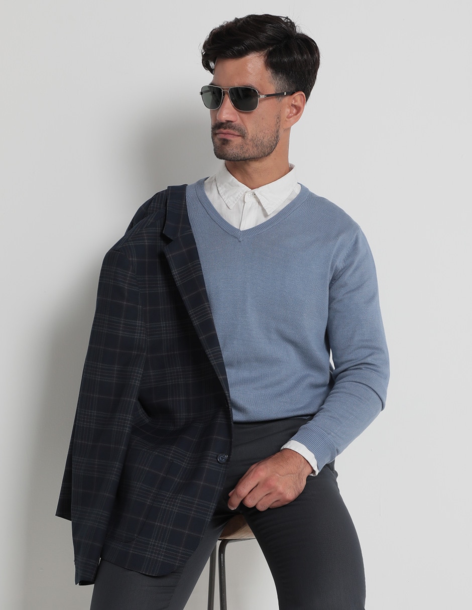 Sueter cuello V para hombre