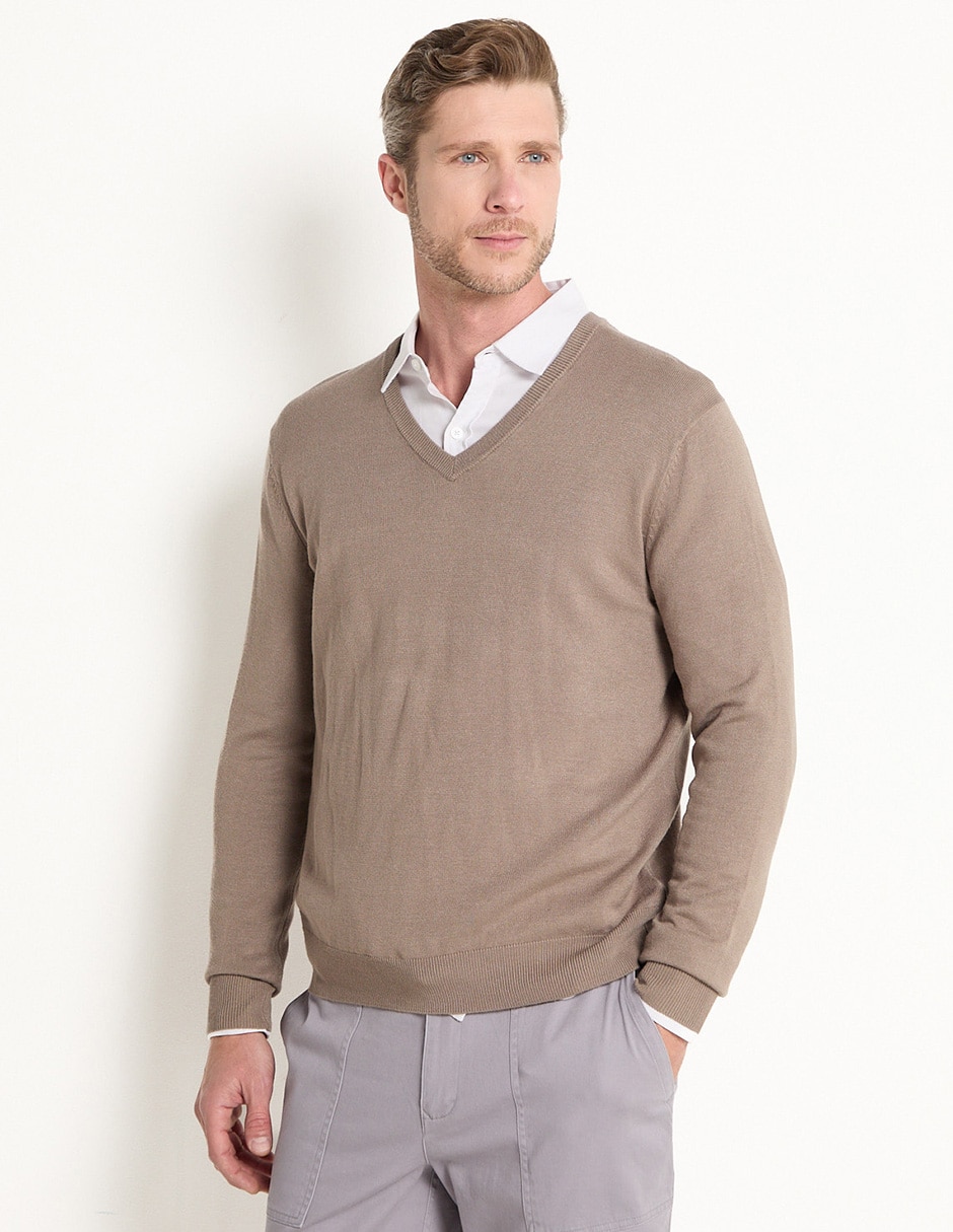 Sueter cuello V para hombre Sueter cuello V para hombre