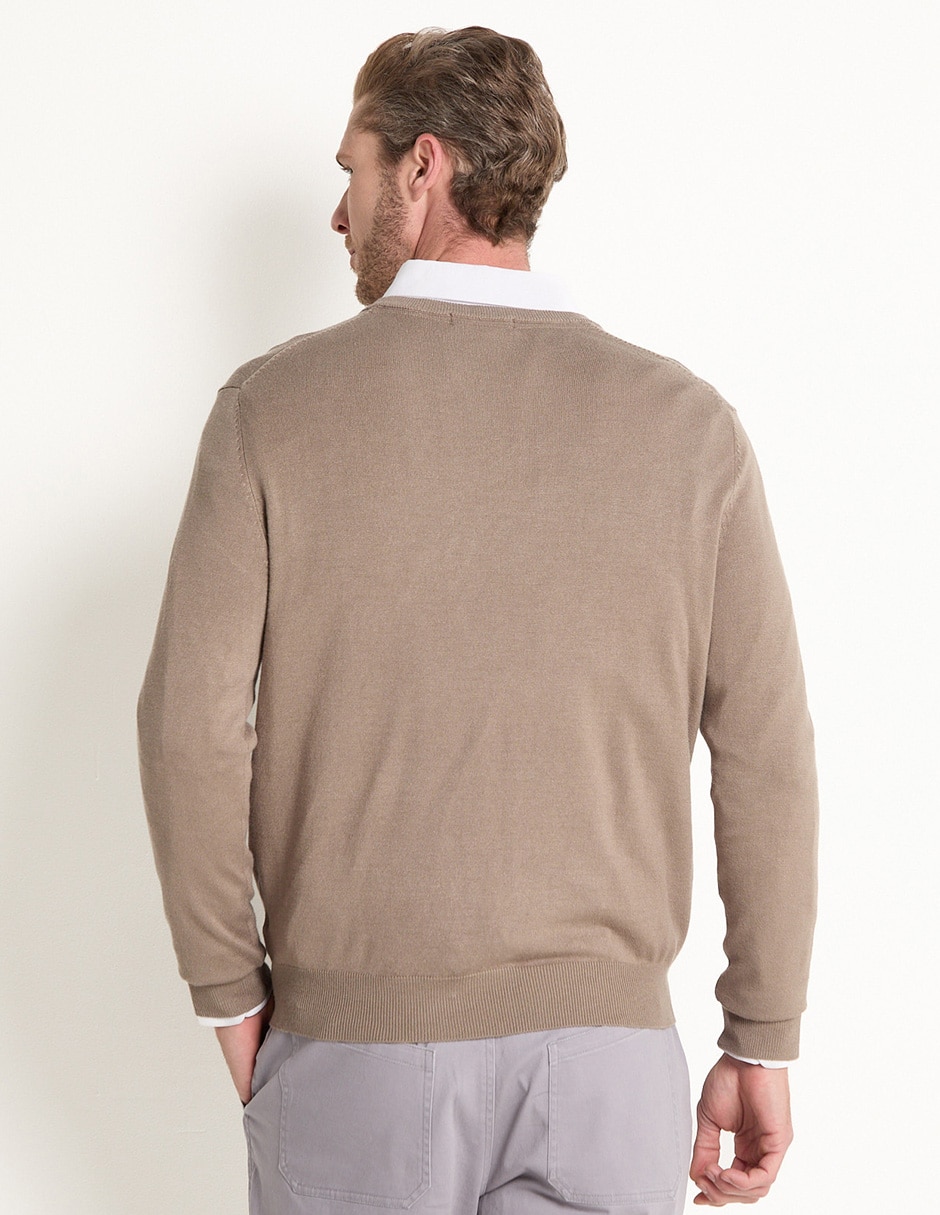 Sueter cuello V para hombre 2