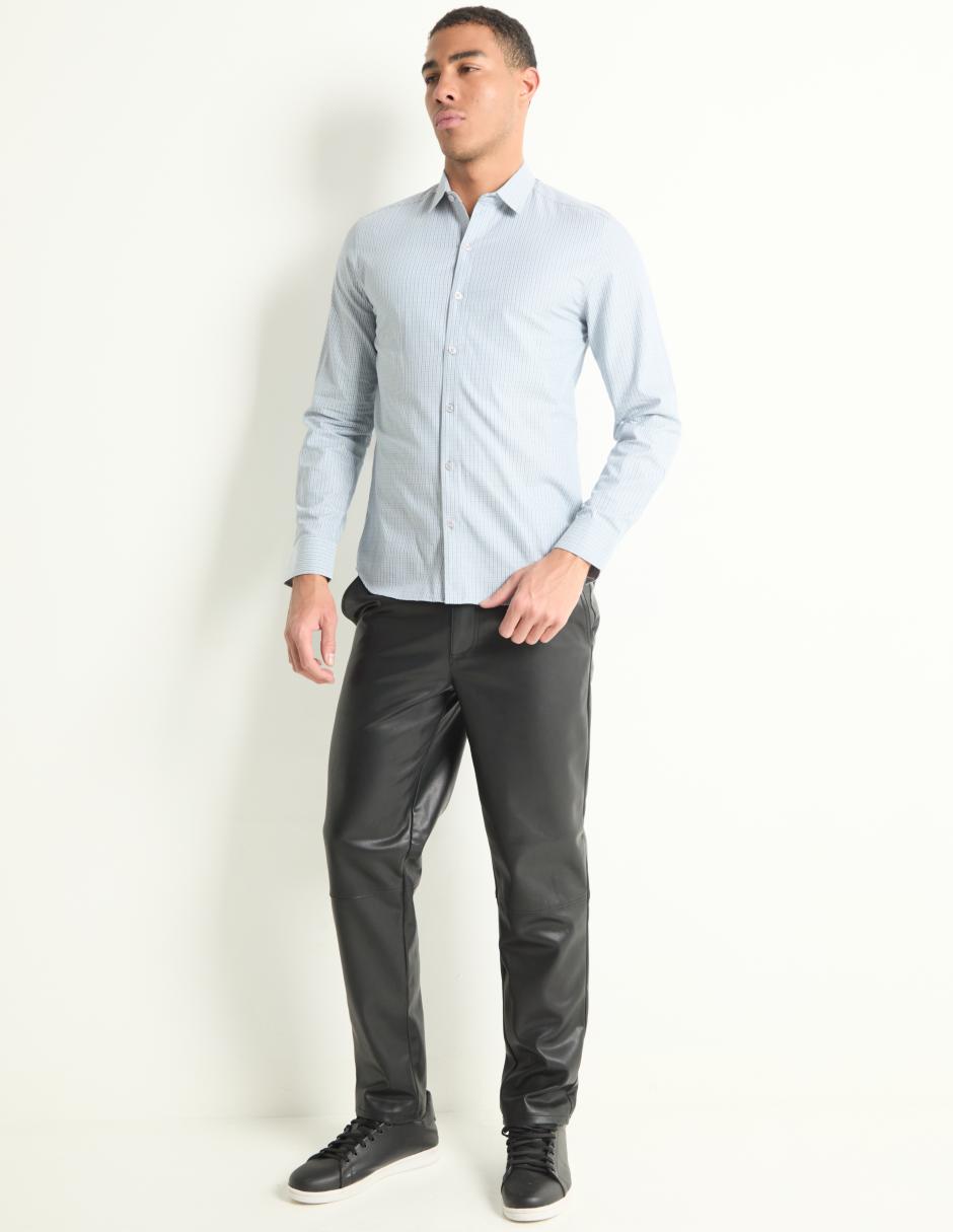 Camisa casual de algodón manga larga para hombre 3