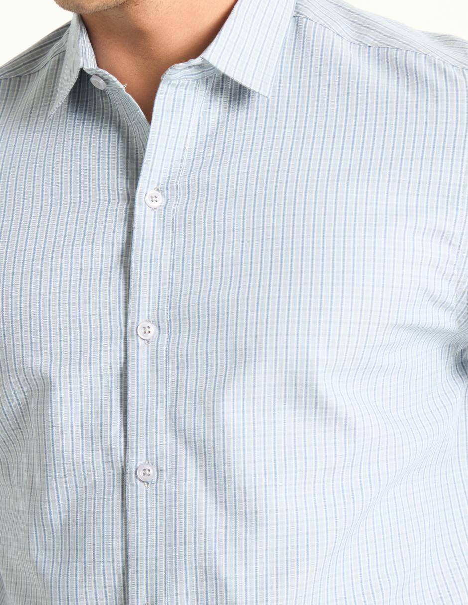 Camisa casual de algodón manga larga para hombre 4