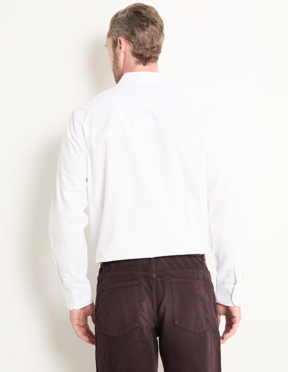 Camisa business casual manga larga para hombre 2