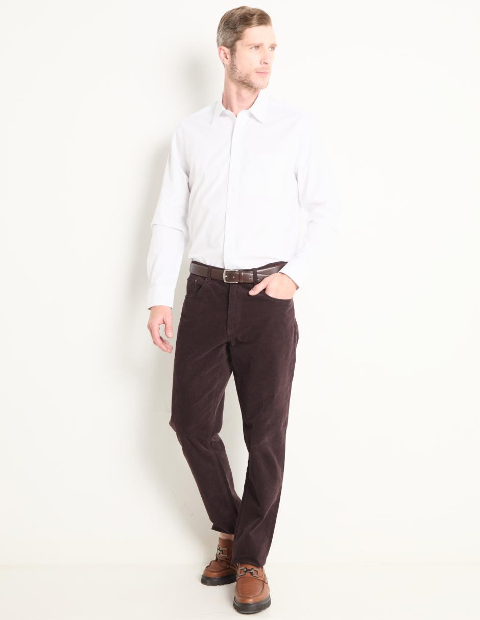 Camisa business casual manga larga para hombre 3