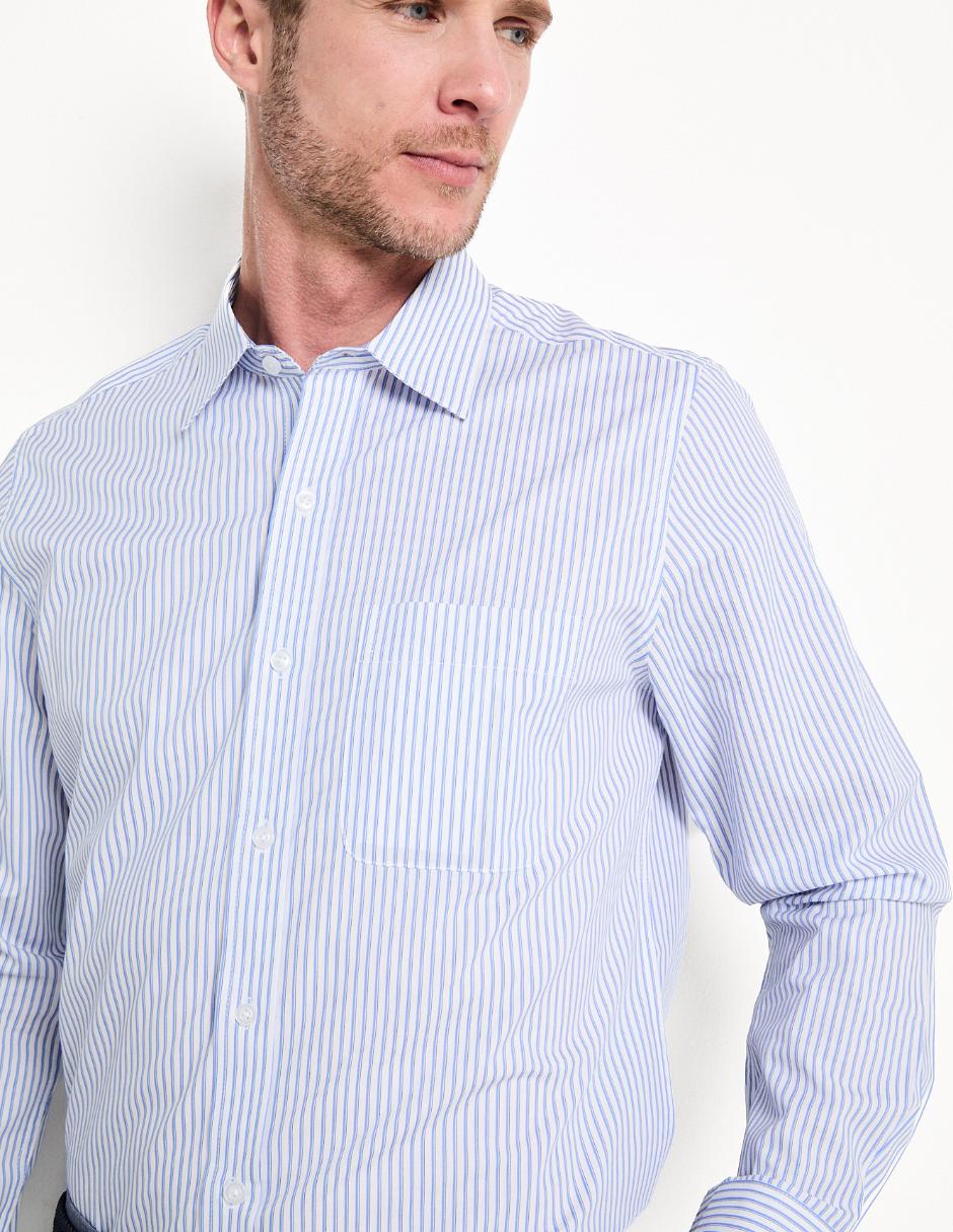 Camisa casual manga larga para hombre 4