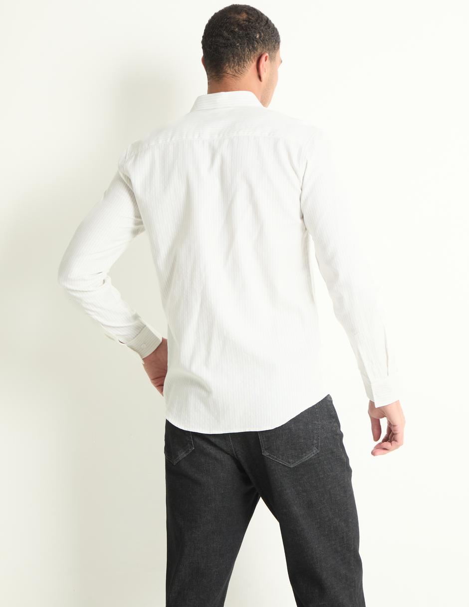 Camisa casual de algodón manga larga para hombre 2
