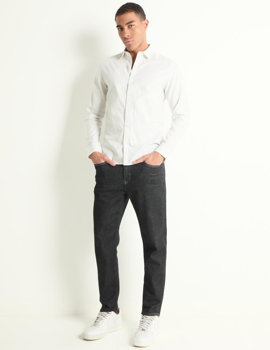 Camisa casual de algodón manga larga para hombre 3