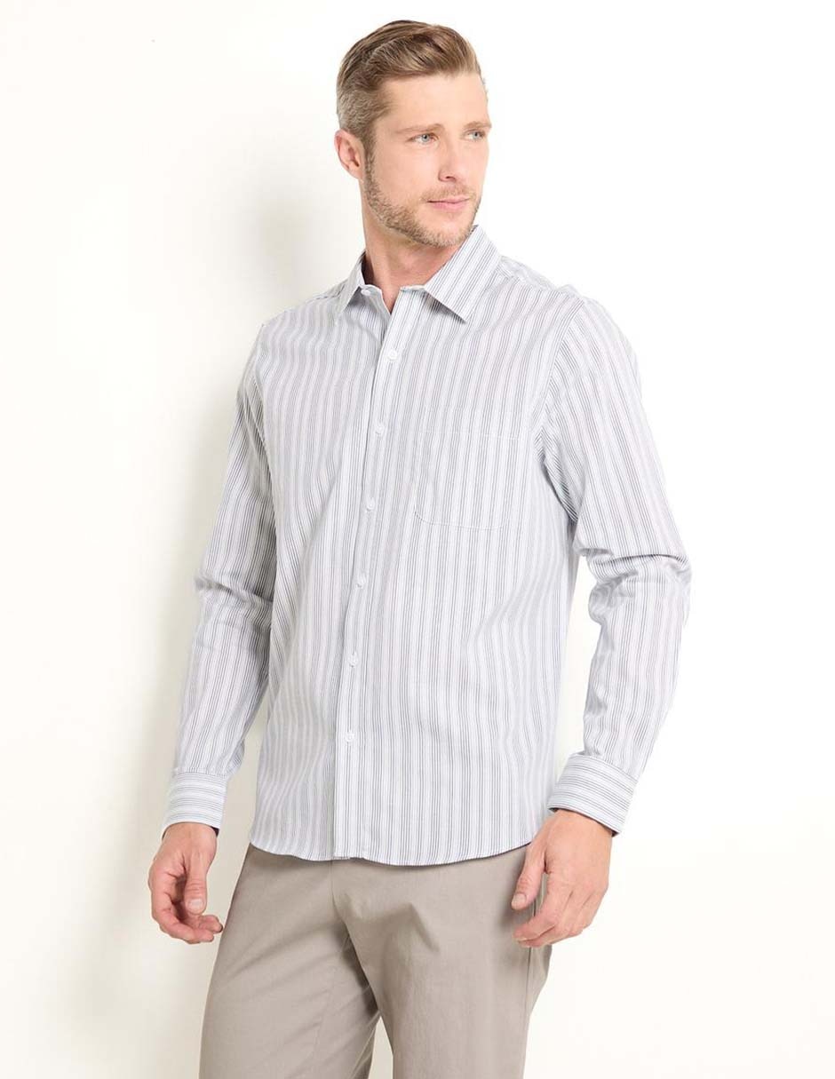 Camisa de vestir manga larga para hombre
