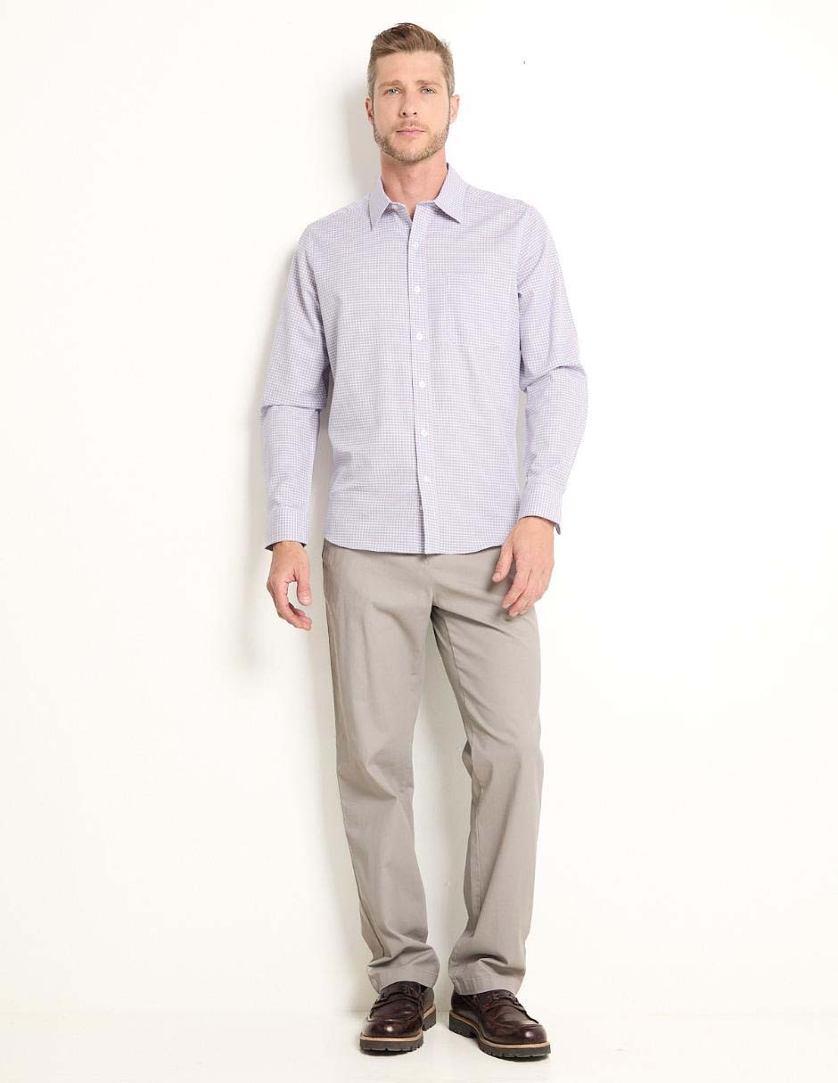 Camisa casual de algodón manga larga para hombre 3