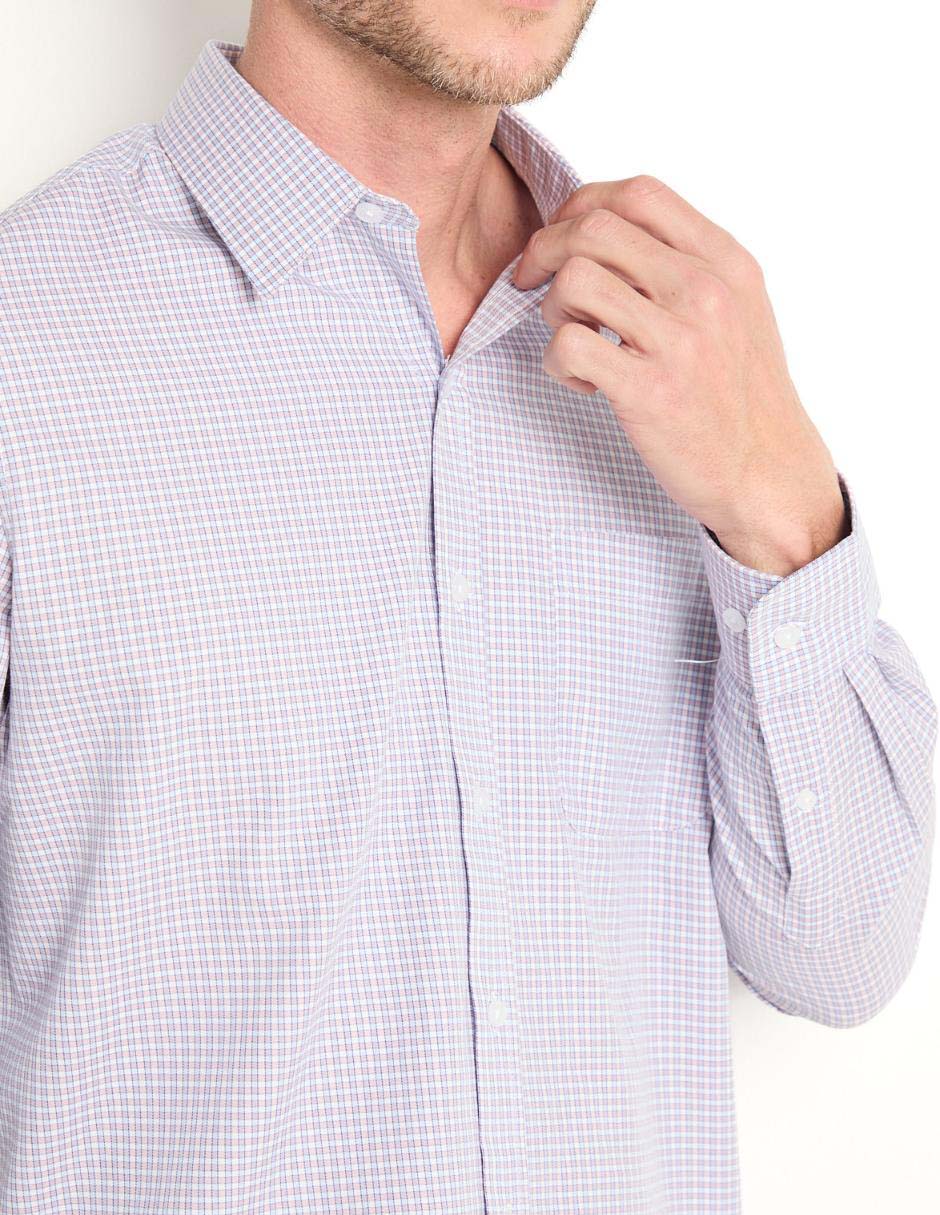 Camisa casual de algodón manga larga para hombre 4