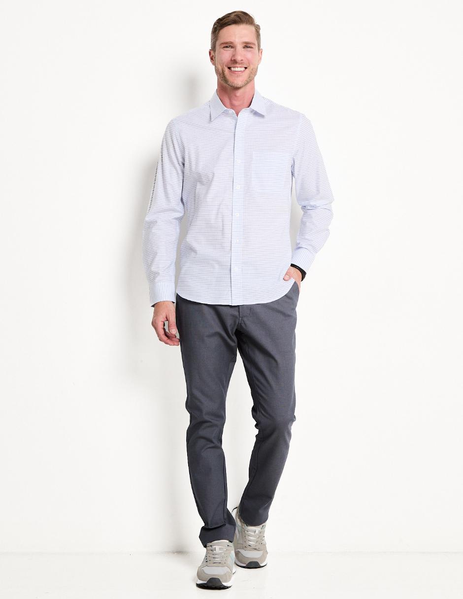 Camisa casual de algodón manga larga para hombre 3