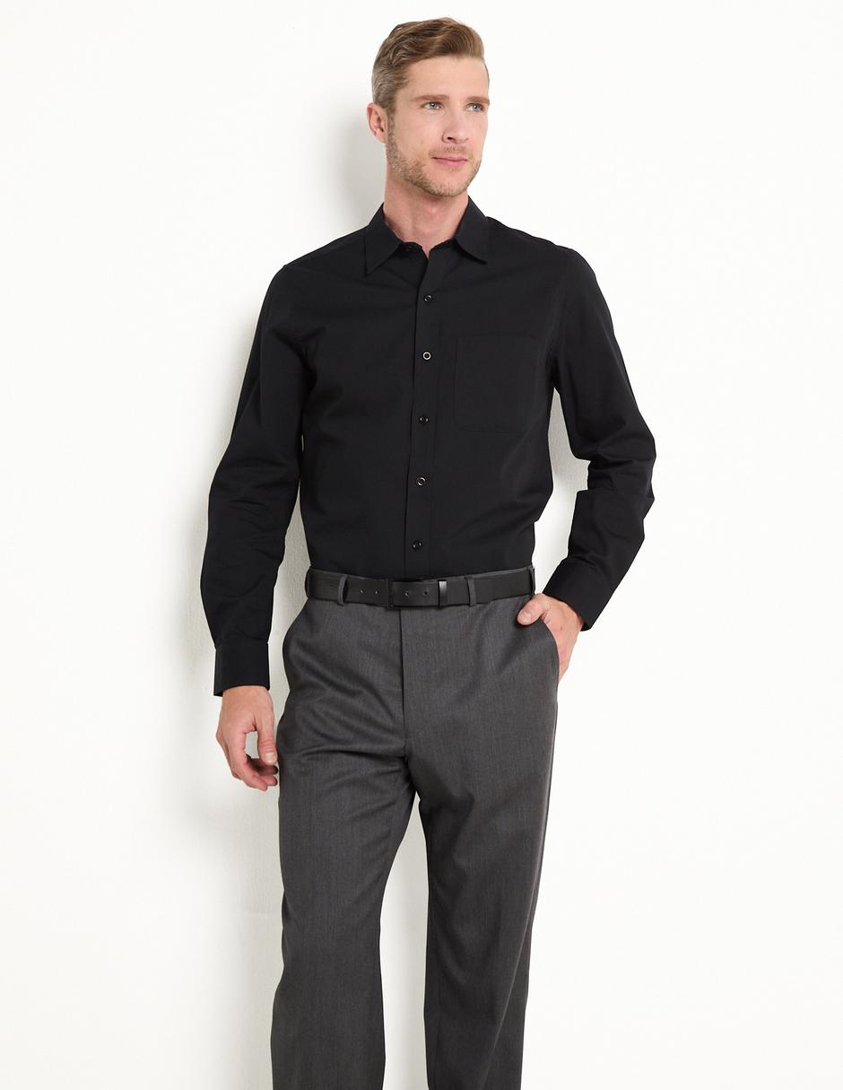 Camisa de vestir de algodón manga larga para hombre Camisa de vestir de algodón manga larga para hombre
