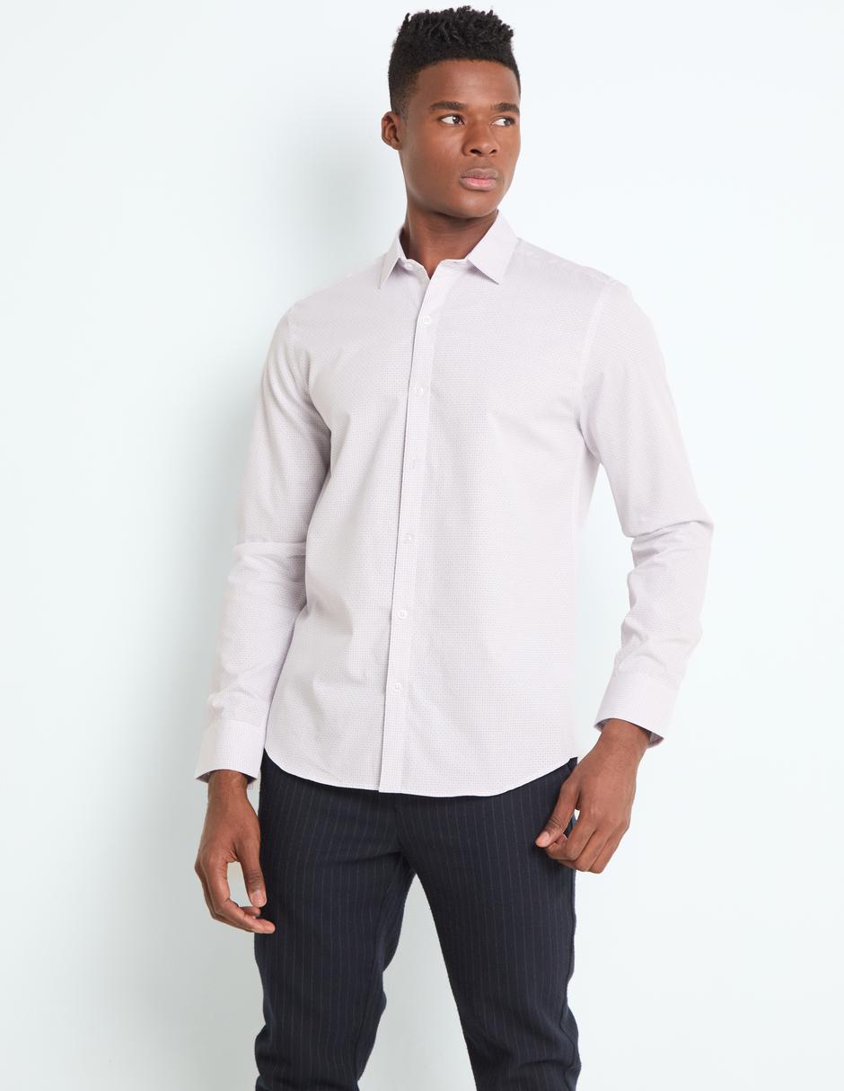 Camisa casual manga larga para hombre