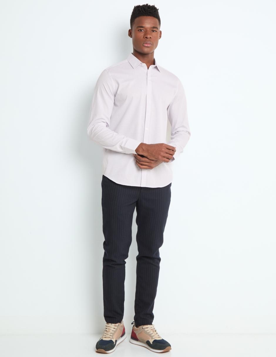 Camisa casual manga larga para hombre 3