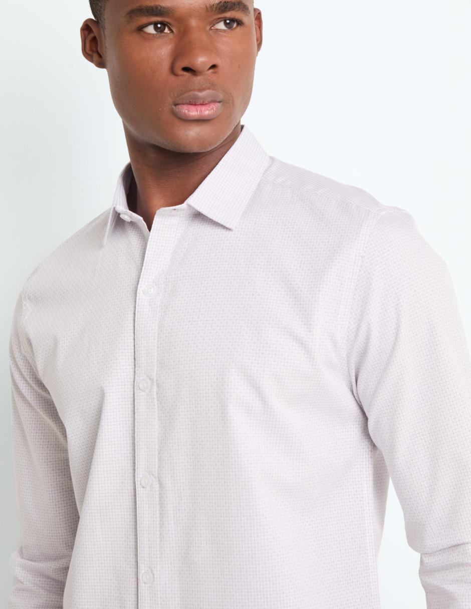 Camisa casual manga larga para hombre 4