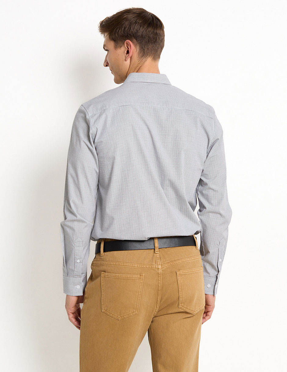 Camisa casual manga larga para hombre 2